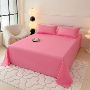 ผ้าปูที่นอนสีพื้น 10 สี ผ้าปูที่นอนสีพื้น เนื้อผ้านุ่มสบาย ทนทาน สำหรับห้องนอน โรงแรม ผ้าปูที่นอนหรูหรา