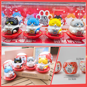 Đồ Trang Trí Mặt Bàn Bằng Năng Lượng Mặt Trời Đồ Trang Trí Dễ Thương Tượng Mèo May Mắn Tự Động Thổi Tay Quà Tặng Sáng Tạo Trang Trí Nhà Cửa