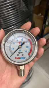 Đồng hồ đo áp suất dầu 5Kg 10Kg Mặt 63 SUNDRIP