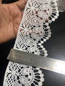 มียกพับ15หลา ลูกไม้ตกแต่ง ลูกไม้ระบาย ลูกไม้แต่งขอบ ลูกไม้แต่งเสื้อ ลูกไม้ผ้า ลูกไม้ผ้าปัก