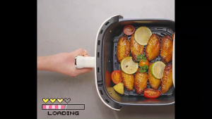 【XIAOAI】 หม้อทอดไร้น้ํามัน รุ่นใหม่ Air Fryer 6 ลิตร หม้ออบลมร้อน 800W ความเร็วสูง ควบคุมลูกบิดคู่ ใช้งานง่าย