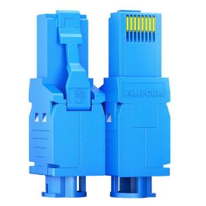 Ampcom Ultra Six Class Crystal Head Gigabit RJ45 Connection for Cat6A78 Network Cable No Flushing Required