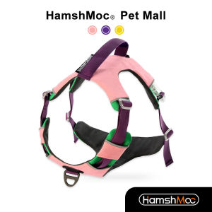 HamshMoc No Pull Dog Harness Adjustable Dog Vest Reflective Pet Harness Comfort Control Quick Release Buckle for Walking Small Medium Large Dogs