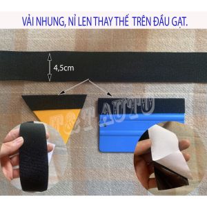 Vải nhung nỉ len cao cấp thay thế trên đầu sủi gạt.( chiều dài 1m)