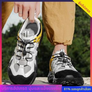 รองเท้ากีฬาหนังกันน้ำสำหรับผู้ชาย ทรงกว้าง 4E น้ำหนักเบา รองเท้าวิ่ง รองเท้าลำลอง รองเท้าหนังกันน้ำสำหรับฤดูใบไม้ร่วงและฤดูหนาว