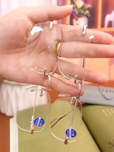 [Kính lão không gọng] Kính Viễn Thị  - đọc báo xem điện thoại cho người lớn form vuông tròn 2 màu vàng - bạc độ phân giải cao sắc nét rõ chữ mã T2103