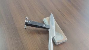 T02 Fixed-Angle Knife Sharpener Sharpening Stone – 360° Flip Design Knurled Nut for Micro‑Adjustment 6061-T6 Aluminum