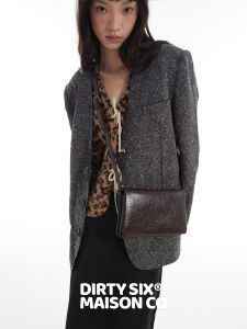 กระเป๋าสี่เหลี่ยมเล็กแบบอินทรีย์หรูหราจาก DirtySix กระเป๋าสะพายไหล่แบบลำลองสำหรับวัยรุ่นและวัยกลางคน ปิดด้วยแม่เหล็ก