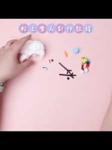 DIY Christmas Super Clay Set Snowman Snowball Winter Ornaments Gift DIY圣诞粘土雪人手工捏雪球冬季节日活动摆件礼物亲子套装 M109