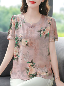 DAIXIANGFEIZI | Fashion Summer Moms Short Sleeve Chinese Style Shirt
