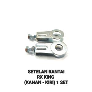 Setelan Rantai RX King (Harga Per 1 SET) - Stelan Rante Anting Anting Chain Adjuster Arm Arem + Plat Yamaha RXK New RXS RX Spesial