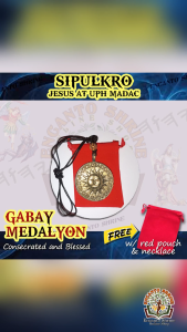 SIPULKRO JESUS AT ARAW PENDANT - Kulturang Katutubo Accessory / Ancestral Medallion