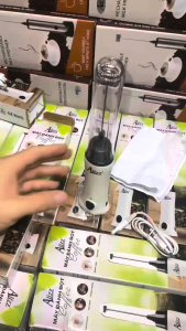 Máy đánh bọt cafe ALIZZ AL-13831 cao cấp máy tạo bọt sữa đánh trứng cầm tay sạc điện