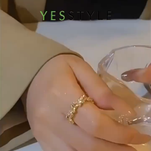 Yesstyle Cincin Adjustable Tahan Karat Ring Fashion / Cincin Motif Kupu Kupu Gaya Terbuka