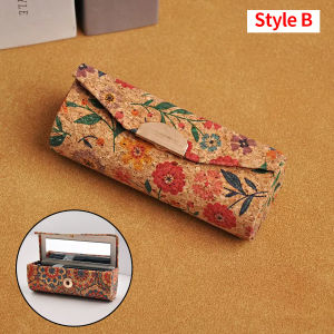 1 piece - Advanced Retro Lipstick Storage Box with Mirror - Mini and Convenient Easy to Carry Lipstick Box for Going Out