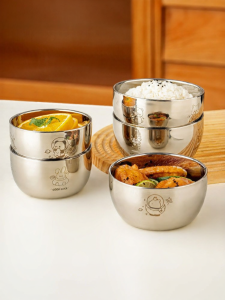 onlycook | Cartoon Dual-Layer Insulated Baby Small Bowl