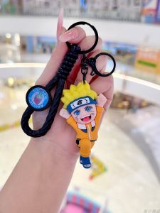 2025 New Q Version Naruto Shippuden Keychain PVC Toy Pendant Hinata Sasuke Kakashi Creative Gift Cartoon Series Alloy Keychain