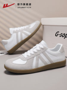 Comfortable Running Shoes Mens T-Head Dequn Sporty Casual Trendy Low-Top Flat Heel Color Block PVC Bottom Breathable