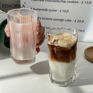 Irregular Twist INS Style Iced Coffee Cup Summer Juice Glass Cold Drink Cup for Bar And Home Use American Latte Drinkware