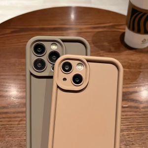 รวดเร็วเคสกันกระแทกกรอบหนาสำหรับ iPhone 15/14/13/12/11 Pro Max/XS Max XR ฝาหลังสีลูก 15/14 Plus X สำหรับอมโทรศัพท์ซิลิคอนนุ่ม