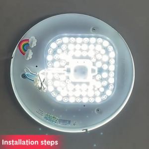 Three Colors Replacement Ceiling Light Circle Ring Light 24W 36W LED Round Ceiling Decoration Ceiling Lamp Downlight
