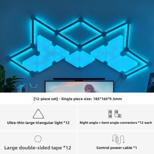 SHUOYU | RGB Triangle Atmosphere Lamp Pick-up Rhythm Wall Light