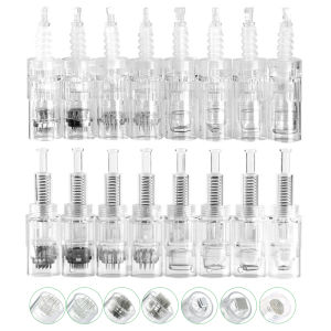 Bộ Kim Lăn Kim Điện Tử Derma Pen - 100/50/10 CÁI Kim Điện Tử Siêu Nhỏ Dạng Lưỡi Lê/vít 12/36pin/Nano Tự Động Dùng Cho Chăm Sóc Da
