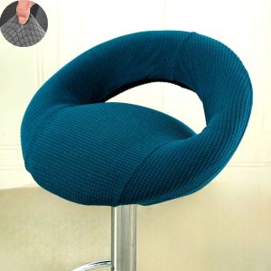 Thickened Hollow out Chair Cover Semi-Circular Low Backrest 2025 Arc High Leg Bar Counter Height Adjustable Stool Cover