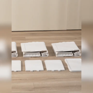 HOTUS ตู้เก็บของพับได้ ตู้เก็บของ ชั้นเก็บของ บานพับโปรงใส มีแม่เหล็กปิด-ล้อเลื่อน รับน้ำหนักได้มาก ตู้เก็บ ของ ใน ห้องน้ำ ตู้เก็บของ ตู้ ตู้บาง ตู้ใส่ของ ตู้เตี้ย ตู้พลาสติก ตู้พลาสติก ตู้แคบ ตู้นั่งได้ ตู้สูง ตู้ในครัว