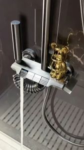 ชุดฝักบัวอาบน้ำฝักบัวสีเทาเข้ม ชุดฝักบัวสำหรับใช้งานในบ้านหัวฉีดน้ำแรงดันสูงควบคุมอุณหภูมิแบบคงที่ปรับน้ำร้อน-น้ำเย็นได้