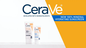 CeraVe 100% Mineral Sunscreen SPF 50 | Facial Sunscreen for Sensitive Skin75ml