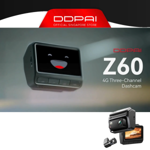 DDPAI Z60 Dual 4K UHD GPS 3 Channel Front & Rear Super Capacitor Dashcam 4G Remote View
