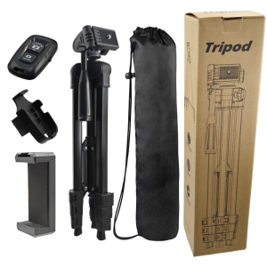 Aluminum Alloy 1.06m Tripod Phone Mount Camera Selfie Remote With Travel Bag Portable Mobile Smartphone Stand