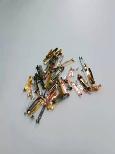 100Pcs 20/25/30mm Perforated Brooch Pin DIY Handmade Jewelry Brooch Clip Base Pins