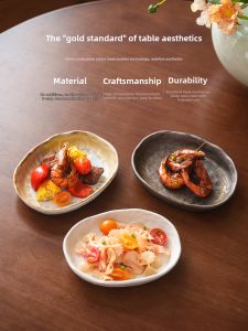 YOGEHOME | Luxurious Handcrafted Small Dish for Appetizers Ceramic Plate
