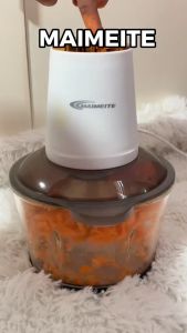 MAIMEITE Blender 2L Chopper Kaca Penggiling Daging Multifungsi Penggiling Mixer Elektrik 250W