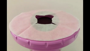 100Pcs Disposable Spa Face Hole Cover Massage Bed Round Face Pillow Towel