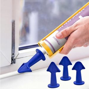 3pcs Caulking Nozzle Applicator Finishing Tool Spatula Plastic Glue Shovel Tile Brick Joints Floor Silicone Remover Grout Kit