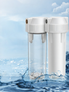 「China Plug」JINXIANQUAN | 10 Inch Transparent Filter Bottle with 2/4 Port Water Purifier Accessory