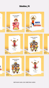 Anime One Piece - Friend Love Couple Partner Card One Piece Inspired Cute Greeting Card