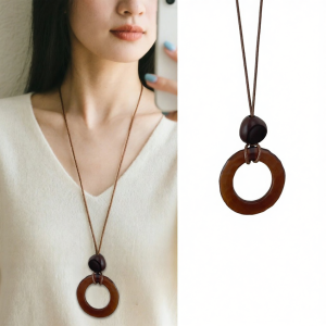 Long Bohemian Beaded Necklace for Women