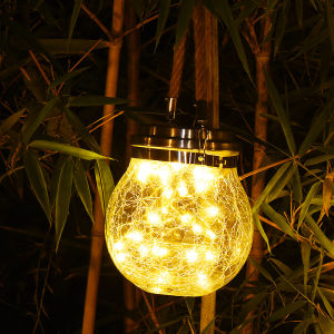 Solar Crackled Light Outdoor Decorative Lamp