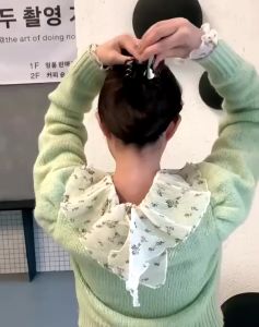 Kẹp tóc nhựa hình bướm màu viền đen cánh nổi thời trang dành cho nữ K172