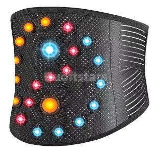 Guoftstars Self-heating Therapy Waist BeltBack Support for Back PainHerniated Disc Sciatica Pain Relief Massage Infrared Magnetic Belt 护腰带