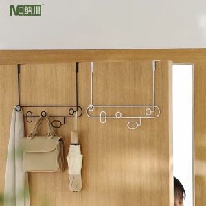 NACHUAN behind the door hook no punching bedroom door wall hanging storage hanging clothes rack coat hat bag hook