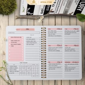 2024 A5 weekly planner paper letter diary for school  goal planner stationery organizer
