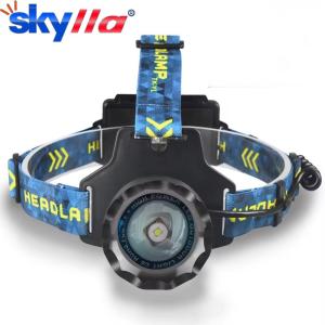 High Power Spotlight Long Rang Wick LED Headlamp Telescopic Zoom Head Flashlight Fishing Light Lamp Torch For Camping Fishing