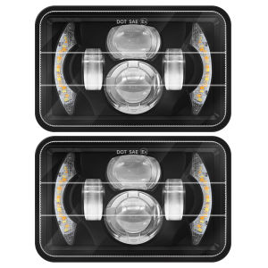5 Inch Automotive Headlight Assembly Car LED Work Light DRL Lamp 4X6 LED Headlight Square Car Modification Lights For Jeep SUV