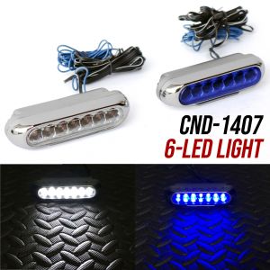 Universal Car LED Light with blinking light CND-1407 Blue or White - 1pc