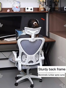[Ready Stock] Ergonomic Office Chair Mesh High Back Computer Chair Korean Gaming Chair Heavy Duty Swivel Chair COD